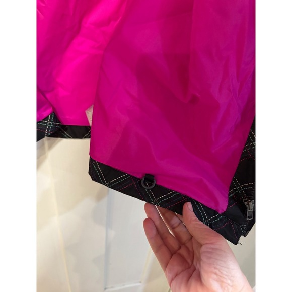 Columbia Girls Interchange Jacket Omni Tech SHELL ONLY Pink Plaid Size XL 18/20 - Picture 14 of 15